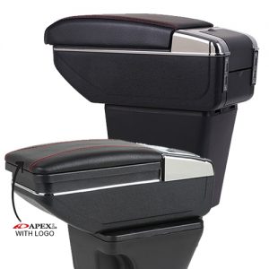 Apexi Nissan Almera Car Armrest with Logo Center Console Box with Double Layer Storage