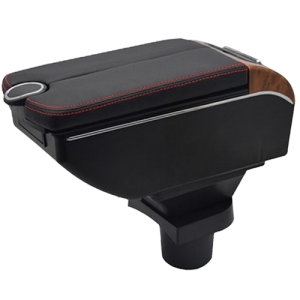 Apexi Car Armrest Mahogany Center Console Box with Cup Holder
